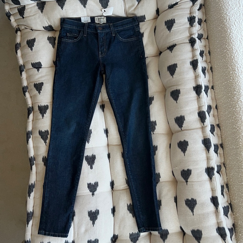 Current Elliott The Ankle Skinny Cheville Hot Rod sz 27 dark denim jeans NWT